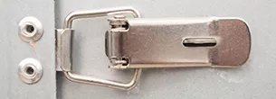 Clip closure system and hinge