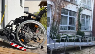 Loading ramps for people with disabilities for vehicles, public buildings, and thresholds